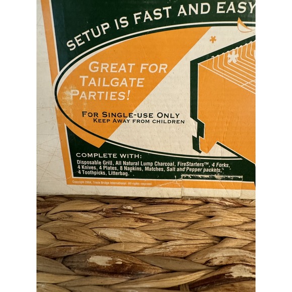 Quick-Nic Ready To Use Disposable Instant Grill Tailgate Picnic Single Use NOS - Picture 2 of 6